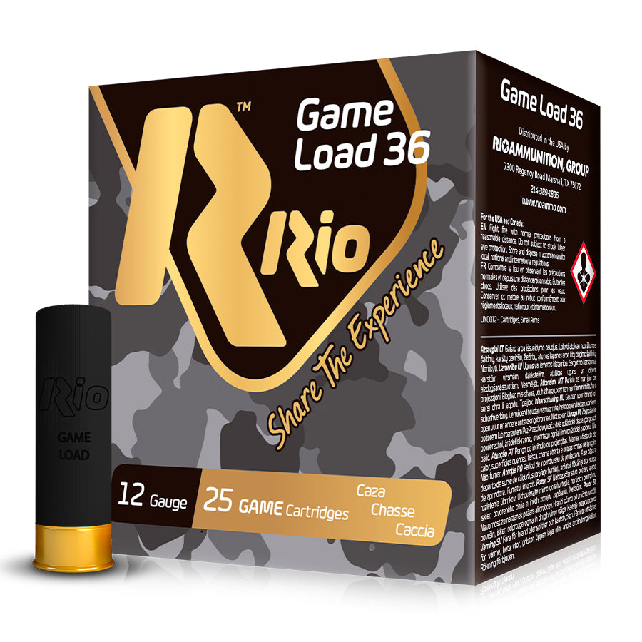 Cartuchos de caza RIO Game Load 36 Calibre 12