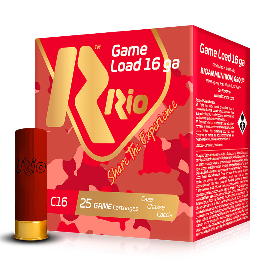 Cartuchos de caza RIO Game Load 16 - 32 gr