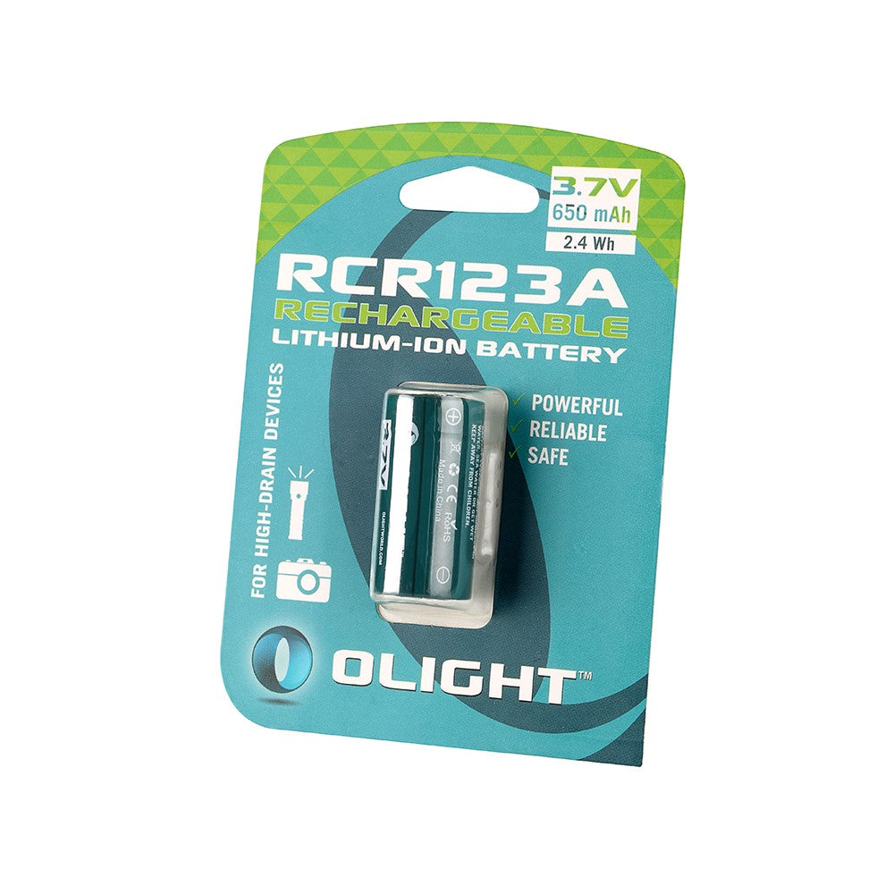 Pila Recargable Olight RCR123A 650mAH