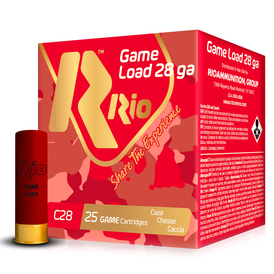 Cartuchos de caza RIO Game Load Gauche Calibre 28