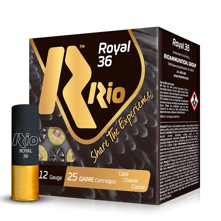 Cartuchos de caza RIO Royal 36 gr Calibre 12