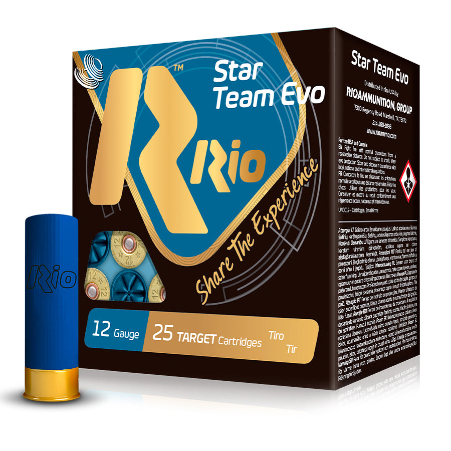 Cartuchos de caza RIO Star Team EVO Calibre 12 - 28 gr